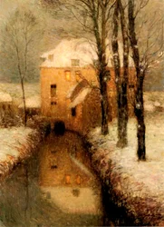 El canal en invierno, 1901